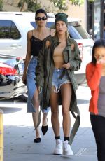 KENDALL JENNER and HAILEY BALDWIN Out for Lunch in Beverly Hills 04/18/2017