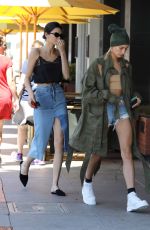 KENDALL JENNER and HAILEY BALDWIN Out for Lunch in Beverly Hills 04/18/2017