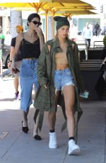 KENDALL JENNER and HAILEY BALDWIN Out for Lunch in Beverly Hills 04/18/2017