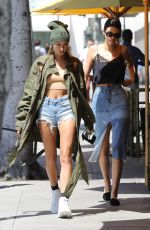 KENDALL JENNER and HAILEY BALDWIN Out for Lunch in Beverly Hills 04/18/2017