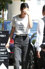 KENDALL JENNER Arrives at Honor Bar in West Hollywood 04/20/2017