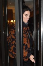 KENDALL JENNER Leaves C Restaurant in Mayfair 04/05/2017