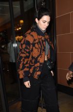 KENDALL JENNER Leaves C Restaurant in Mayfair 04/05/2017