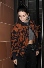 KENDALL JENNER Leaves C Restaurant in Mayfair 04/05/2017