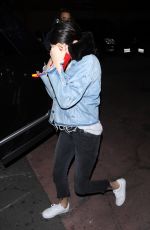 KENDALL JENNER Out for Dinner in Los Angeles 04/12/2017