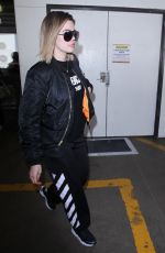 KHLOE KARDASHIAN at LAX Airport in Los Angeles 04/17/2017