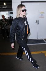 KHLOE KARDASHIAN at LAX Airport in Los Angeles 04/17/2017