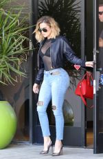 KHLOE KARDASHIAN in Tight Jeans Out in Westlake Village 04/26/2017