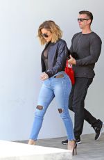 KHLOE KARDASHIAN in Tight Jeans Out in Westlake Village 04/26/2017