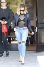 KHLOE KARDASHIAN in Tight Jeans Out in Westlake Village 04/26/2017