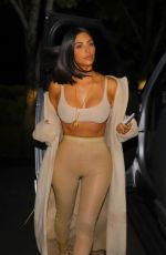 KIM KARDASHIAN Arrives at La Scala Restaurant in Los Angeles 04/19/2017