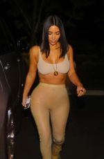 KIM KARDASHIAN Arrives at La Scala Restaurant in Los Angeles 04/19/2017