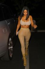 KIM KARDASHIAN Arrives at La Scala Restaurant in Los Angeles 04/19/2017