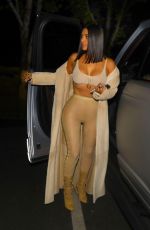 KIM KARDASHIAN Arrives at La Scala Restaurant in Los Angeles 04/19/2017