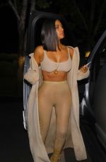 KIM KARDASHIAN Arrives at La Scala Restaurant in Los Angeles 04/19/2017