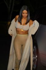 KIM KARDASHIAN Arrives at La Scala Restaurant in Los Angeles 04/19/2017