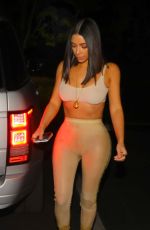 KIM KARDASHIAN Arrives at La Scala Restaurant in Los Angeles 04/19/2017