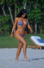 KIM KARDASHIAN in Bikini at a Beach in Mexico 04/25/2017