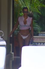 KIM KARDASHIAN in Bikini Bottom at a Pool in Mexico 04/25/2017\