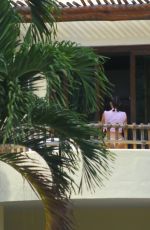 KIM KARDASHIAN in Bikini Bottom at a Pool in Mexico 04/25/2017\