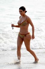 KIM KARDASHIAN in Bikini on the Beach in Tulum 04/24/2017