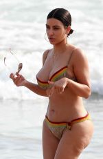 KIM KARDASHIAN in Bikini on the Beach in Tulum 04/24/2017