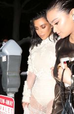 KIM KARDASHIAN is Terrified as She is Hit in the Nose by a Man as She Leaves Mr. Chow in Los Angeles 04/02/2017