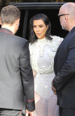 KIM KARDASHIAN is Terrified as She is Hit in the Nose by a Man as She Leaves Mr. Chow in Los Angeles 04/02/2017