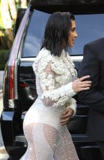 KIM KARDASHIAN is Terrified as She is Hit in the Nose by a Man as She Leaves Mr. Chow in Los Angeles 04/02/2017