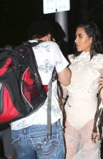 KIM KARDASHIAN is Terrified as She is Hit in the Nose by a Man as She Leaves Mr. Chow in Los Angeles 04/02/2017