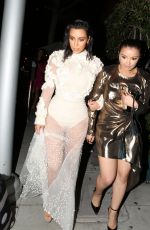 KIM KARDASHIAN is Terrified as She is Hit in the Nose by a Man as She Leaves Mr. Chow in Los Angeles 04/02/2017