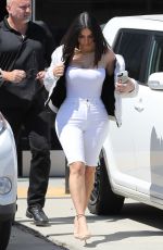 KIM KARDASHIAN Leaves a Studio in Hollywood 03/31/2017