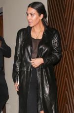 KIM KARDASHIAN Leaves a Sushi Restaurant in Los Angeles 04/01/2017