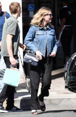 KIRSTEN DUNST Shows Off Her Diamond Engagement Ring at Family Brunch in Studio City 04/14/2017