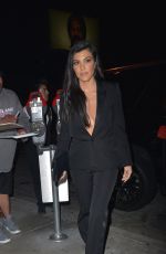 KOURTNEY KARDASHIAN Arrives at Catch LA in Los Angeles 04/12/2017