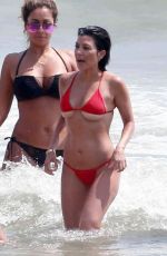 KOURTNEY KARDASHIAN in Bikini on the Beach in Tulum 04/24/2017