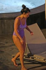 KOURTNEY KARDASHIAN in Swimsuit Relaxs in a Hot Tub in Hawaii 04/04/2017