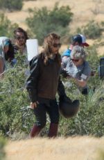 LADY GAGA and Bradley Cooper on the Set of Star Is Born Video in Los Angeles 04/21/2017