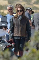 LADY GAGA and Bradley Cooper on the Set of Star Is Born Video in Los Angeles 04/21/2017