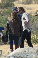 LADY GAGA and Bradley Cooper on the Set of Star Is Born Video in Los Angeles 04/21/2017