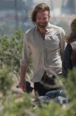 LADY GAGA and Bradley Cooper on the Set of Star Is Born Video in Los Angeles 04/21/2017
