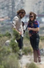 LADY GAGA and Bradley Cooper on the Set of Star Is Born Video in Los Angeles 04/21/2017