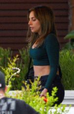 LADY GAGA on the Set of A Star Is Born Her First Feature Film Debut Directed by and Co-starring Bradley Cooper in Los Angeles 04/25/2017