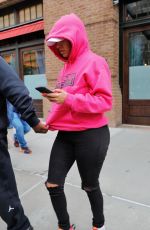 LALA ANTHONY Leaves Greenwich Hotel in New York 04/24/2017