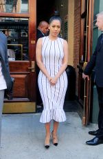 LALA ANTHONY Leaves Thalassa Restaurant in New York 04/18/2017