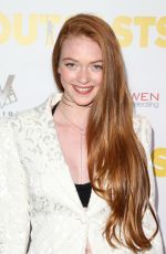 LARSEN THOPMSON at The Outcasts Premiere in Los Angeles 04/14/2017