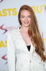 LARSEN THOPMSON at The Outcasts Premiere in Los Angeles 04/14/2017