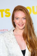 LARSEN THOPMSON at The Outcasts Premiere in Los Angeles 04/14/2017