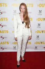 LARSEN THOPMSON at The Outcasts Premiere in Los Angeles 04/14/2017