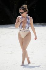 LAURYN GOODMAN in Swimsuit on the Beach in Maldives 04/24/2017